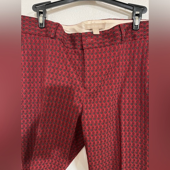 Banana Republic pants, business career red print size 8 - Picture 3 of 5